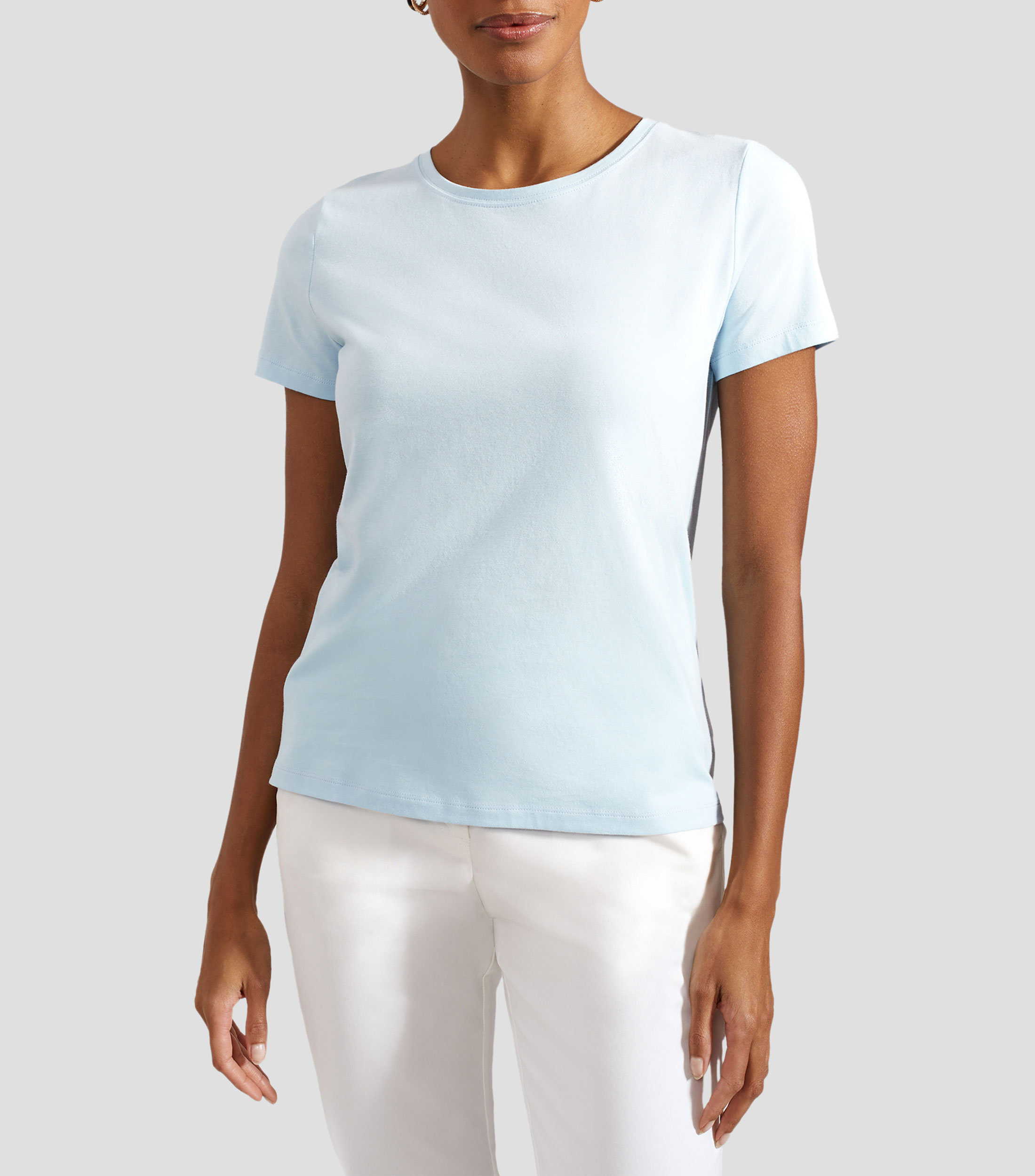 Playera cuello redondo manga corta Mujer